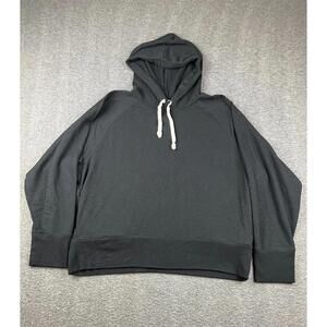 J.Crew Womens Black Hoodie‎ Sweatshirt Size XL